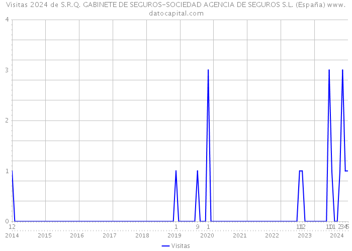 Visitas 2024 de S.R.Q. GABINETE DE SEGUROS-SOCIEDAD AGENCIA DE SEGUROS S.L. (España) 