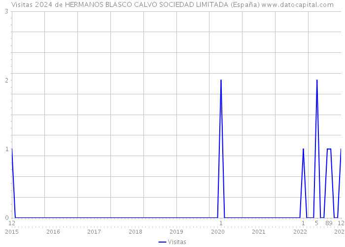 Visitas 2024 de HERMANOS BLASCO CALVO SOCIEDAD LIMITADA (España) 