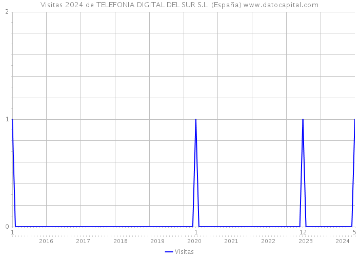 Visitas 2024 de TELEFONIA DIGITAL DEL SUR S.L. (España) 