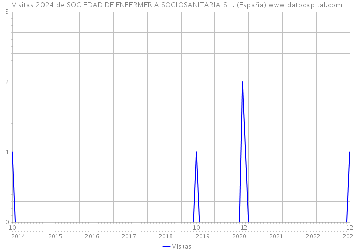 Visitas 2024 de SOCIEDAD DE ENFERMERIA SOCIOSANITARIA S.L. (España) 