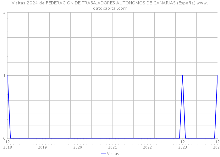 Visitas 2024 de FEDERACION DE TRABAJADORES AUTONOMOS DE CANARIAS (España) 