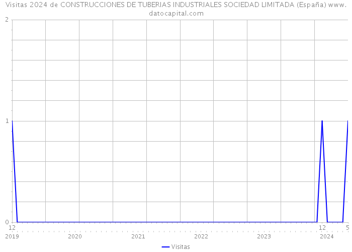 Visitas 2024 de CONSTRUCCIONES DE TUBERIAS INDUSTRIALES SOCIEDAD LIMITADA (España) 