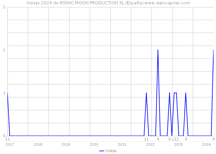 Visitas 2024 de RISING MOON PRODUCTION SL (España) 