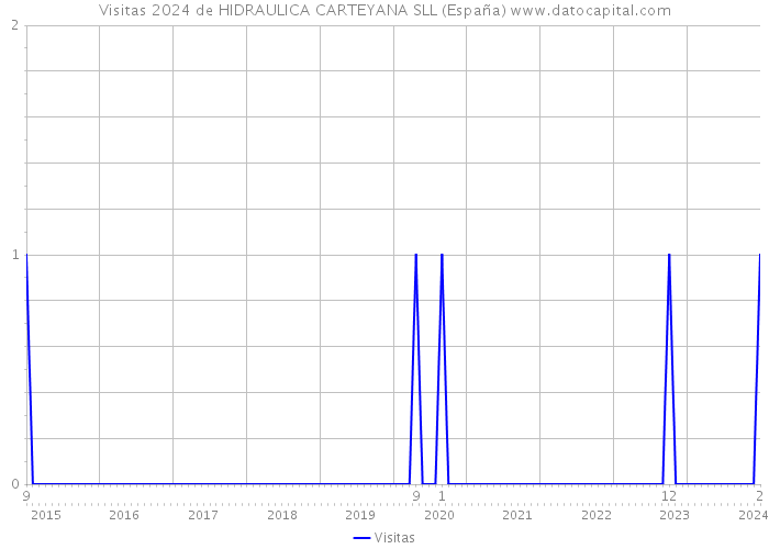 Visitas 2024 de HIDRAULICA CARTEYANA SLL (España) 