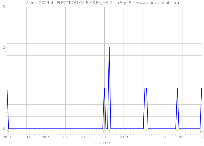Visitas 2024 de ELECTRONICA RIAS BAJAS, S.L. (España) 