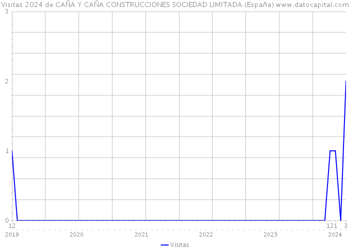 Visitas 2024 de CAÑA Y CAÑA CONSTRUCCIONES SOCIEDAD LIMITADA (España) 