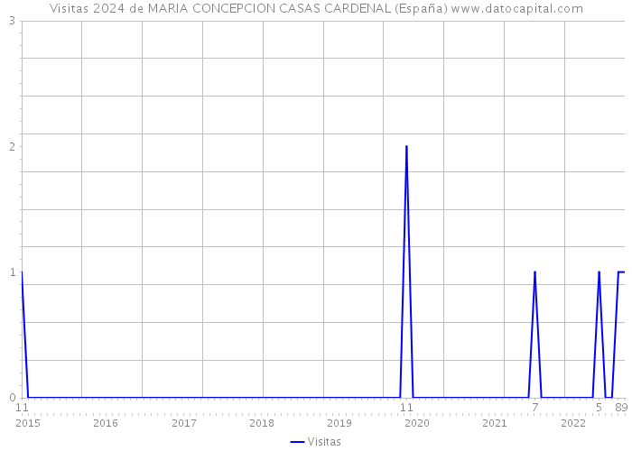 Visitas 2024 de MARIA CONCEPCION CASAS CARDENAL (España) 