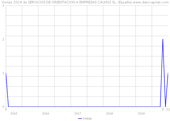 Visitas 2024 de SERVICIOS DE ORIENTACION A EMPRESAS CALHOZ SL. (España) 