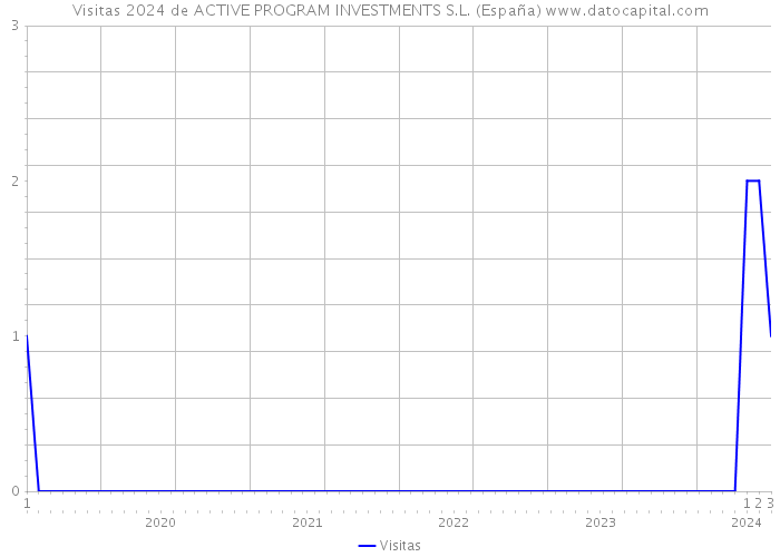 Visitas 2024 de ACTIVE PROGRAM INVESTMENTS S.L. (España) 