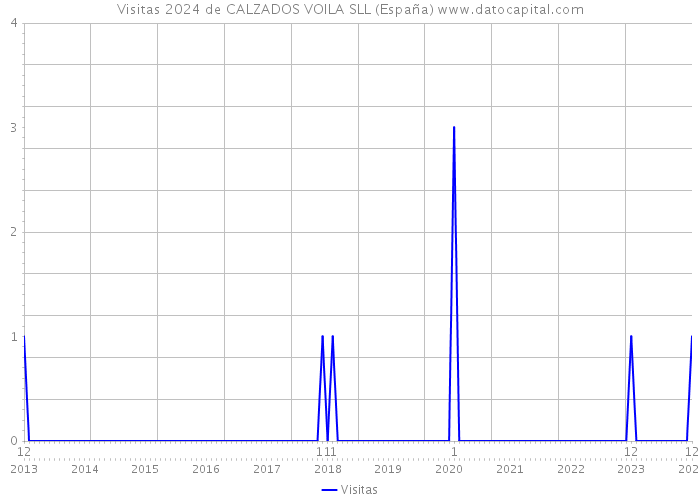 Visitas 2024 de CALZADOS VOILA SLL (España) 