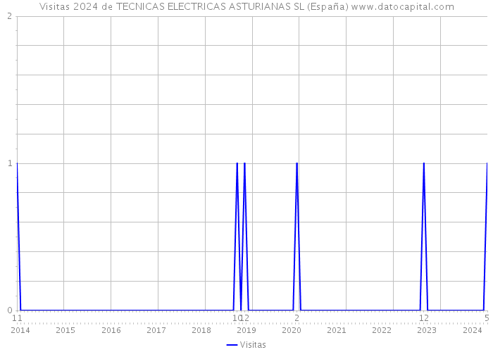 Visitas 2024 de TECNICAS ELECTRICAS ASTURIANAS SL (España) 
