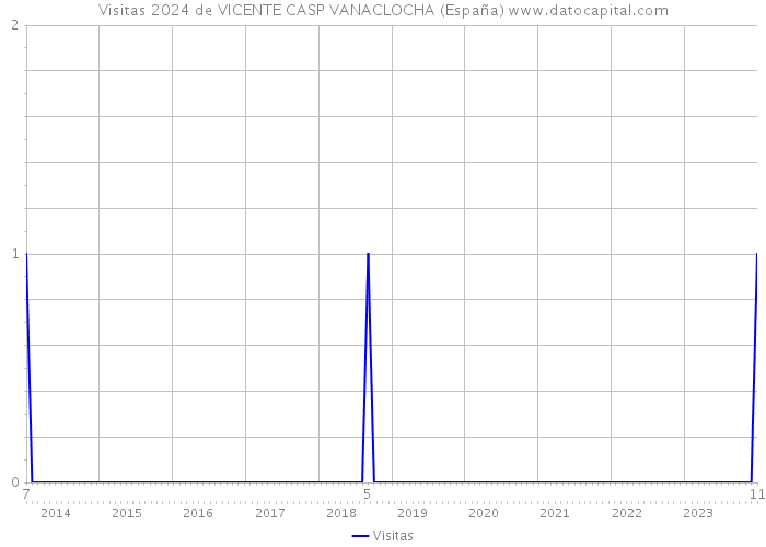 Visitas 2024 de VICENTE CASP VANACLOCHA (España) 