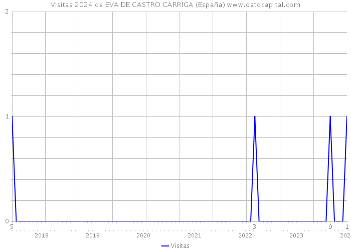 Visitas 2024 de EVA DE CASTRO CARRIGA (España) 
