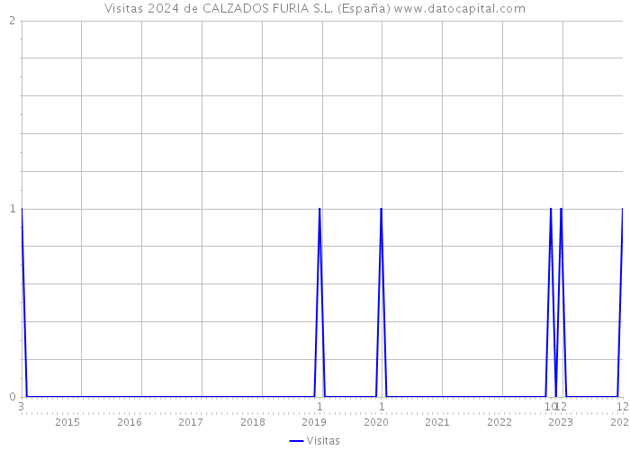 Visitas 2024 de CALZADOS FURIA S.L. (España) 