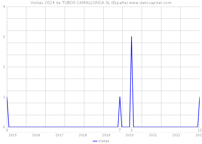 Visitas 2024 de TUBOS CAMALLONGA SL (España) 