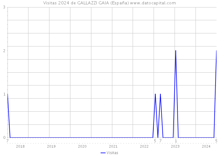 Visitas 2024 de GALLAZZI GAIA (España) 