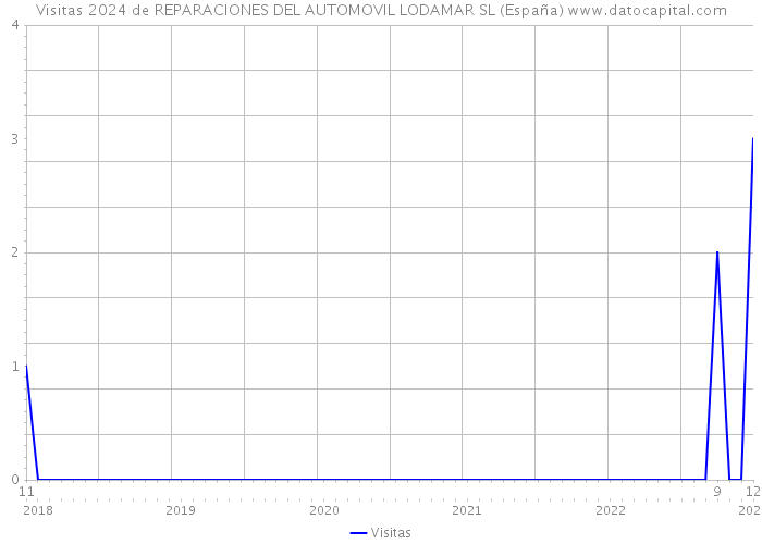 Visitas 2024 de REPARACIONES DEL AUTOMOVIL LODAMAR SL (España) 