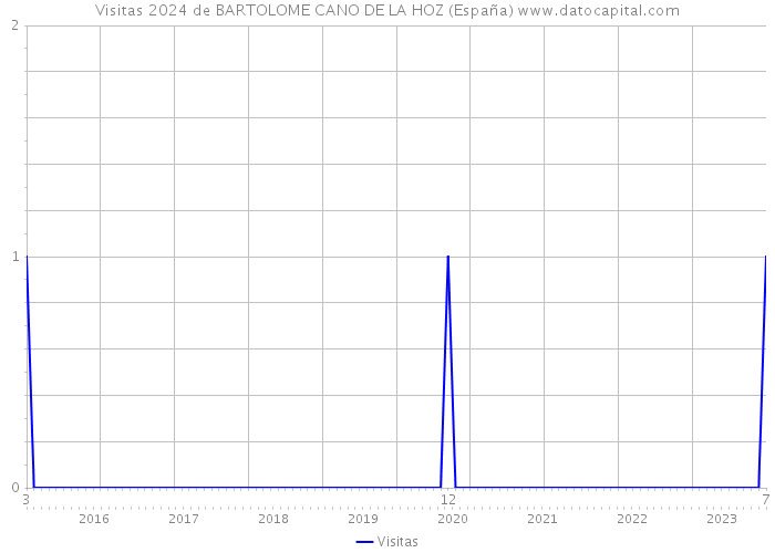 Visitas 2024 de BARTOLOME CANO DE LA HOZ (España) 
