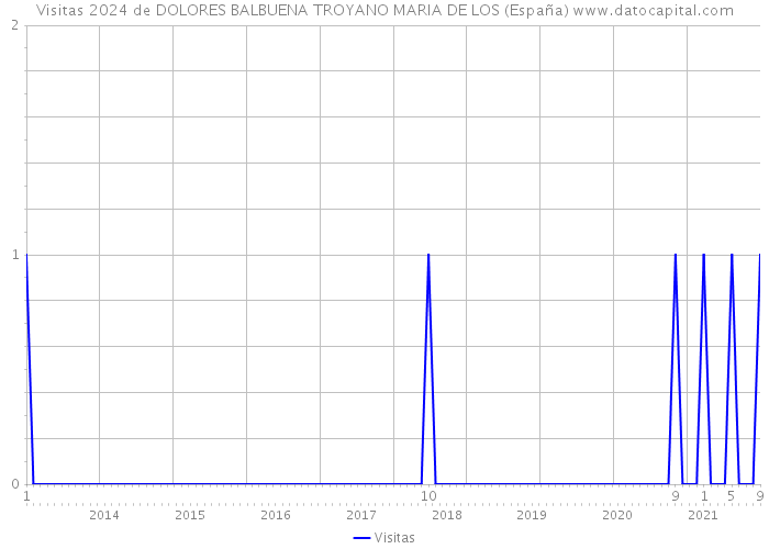 Visitas 2024 de DOLORES BALBUENA TROYANO MARIA DE LOS (España) 