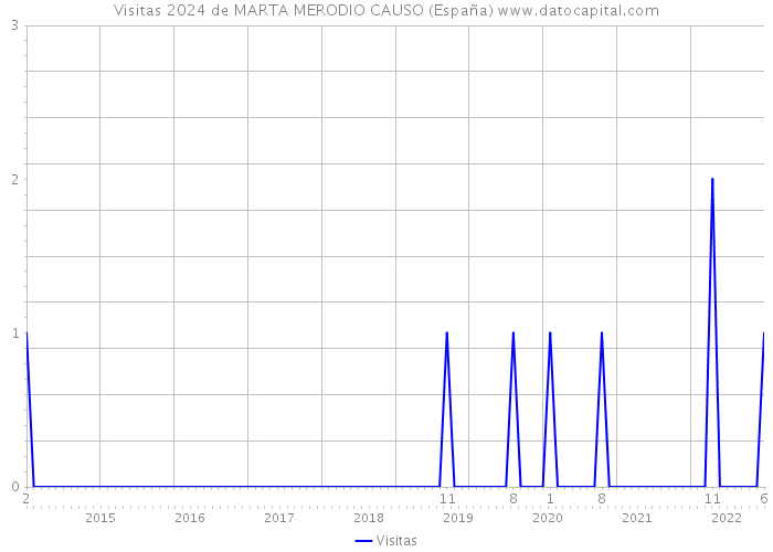 Visitas 2024 de MARTA MERODIO CAUSO (España) 