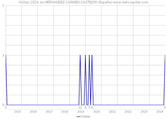 Visitas 2024 de HERNANDEZ CARMEN CASTEJON (España) 