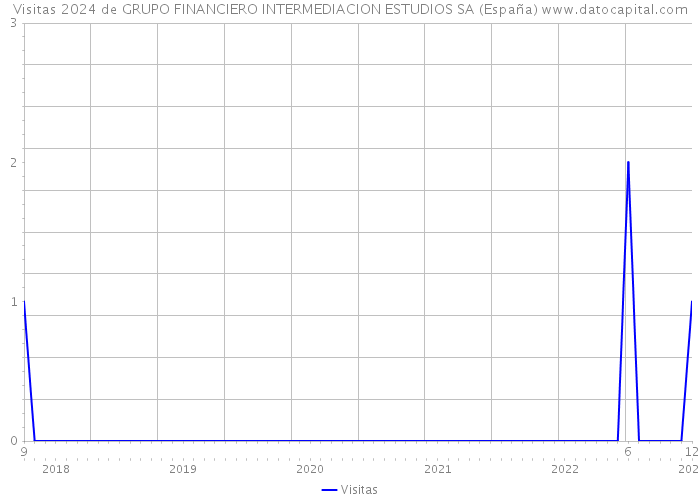 Visitas 2024 de GRUPO FINANCIERO INTERMEDIACION ESTUDIOS SA (España) 
