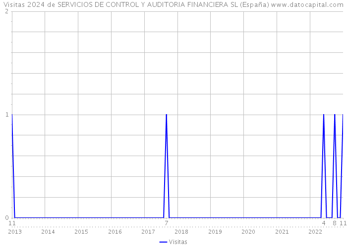 Visitas 2024 de SERVICIOS DE CONTROL Y AUDITORIA FINANCIERA SL (España) 
