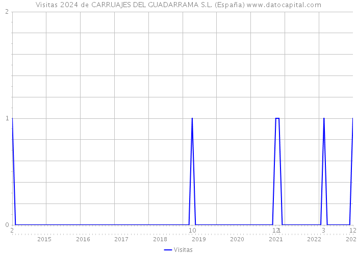 Visitas 2024 de CARRUAJES DEL GUADARRAMA S.L. (España) 