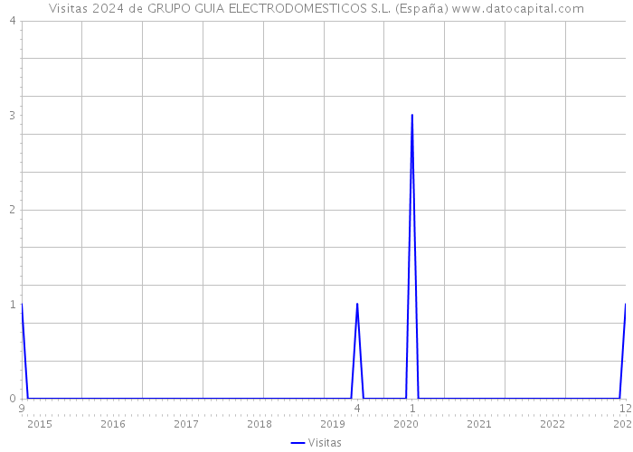 Visitas 2024 de GRUPO GUIA ELECTRODOMESTICOS S.L. (España) 