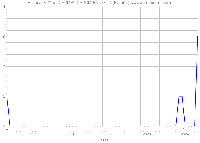 Visitas 2024 de CARMEN GARCIA BARRETO (España) 