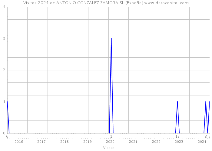 Visitas 2024 de ANTONIO GONZALEZ ZAMORA SL (España) 