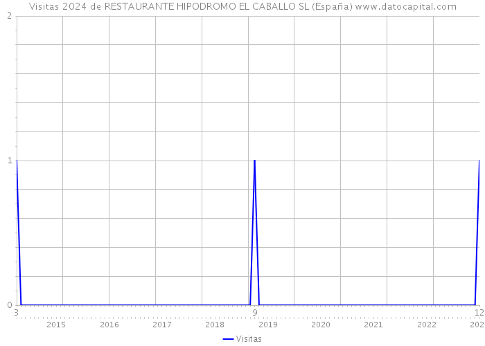 Visitas 2024 de RESTAURANTE HIPODROMO EL CABALLO SL (España) 