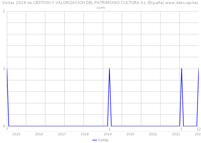 Visitas 2024 de GESTION Y VALORIZACION DEL PATRIMONIO CULTURA S.L (España) 