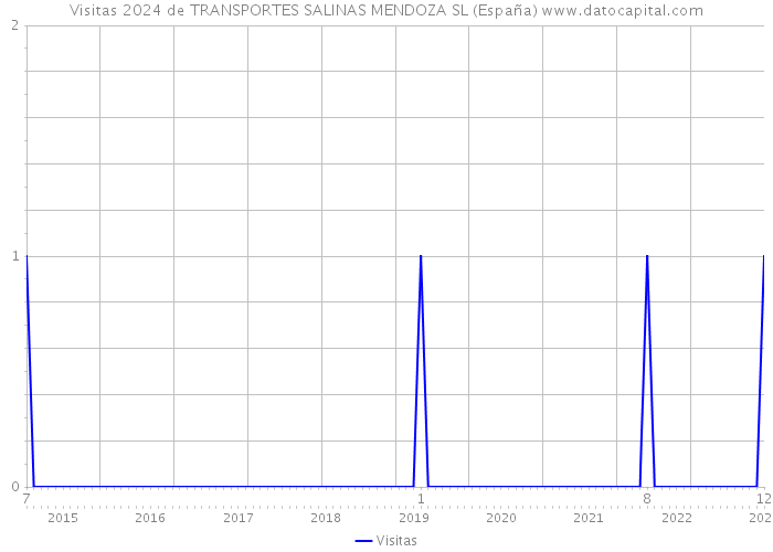 Visitas 2024 de TRANSPORTES SALINAS MENDOZA SL (España) 