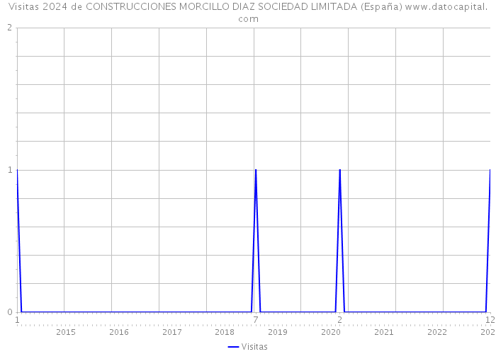 Visitas 2024 de CONSTRUCCIONES MORCILLO DIAZ SOCIEDAD LIMITADA (España) 
