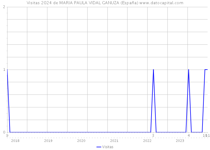 Visitas 2024 de MARIA PAULA VIDAL GANUZA (España) 