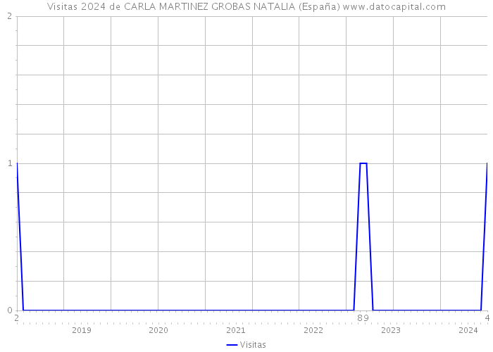 Visitas 2024 de CARLA MARTINEZ GROBAS NATALIA (España) 