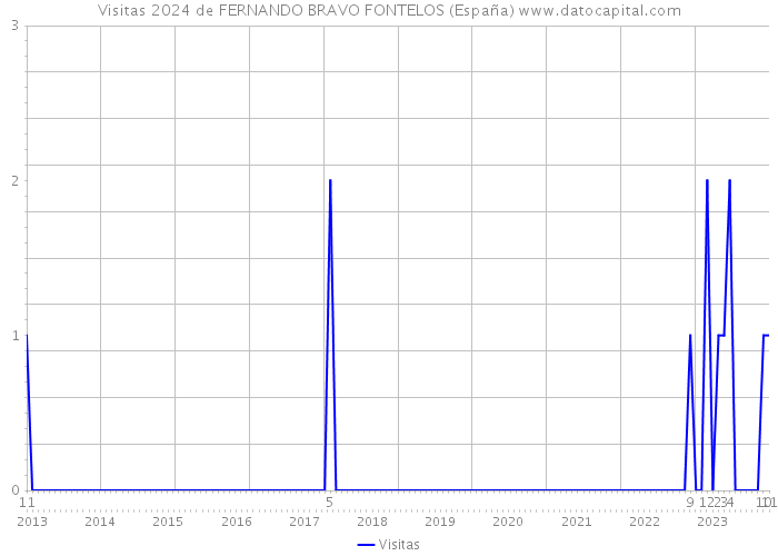 Visitas 2024 de FERNANDO BRAVO FONTELOS (España) 