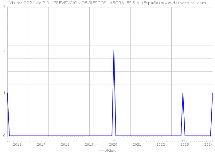 Visitas 2024 de P.R.L.PREVENCION DE RIESGOS LABORALES S.A. (España) 