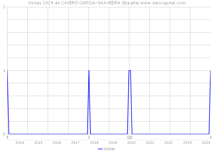 Visitas 2024 de CASERO GARCIA-SAAVEDRA (España) 