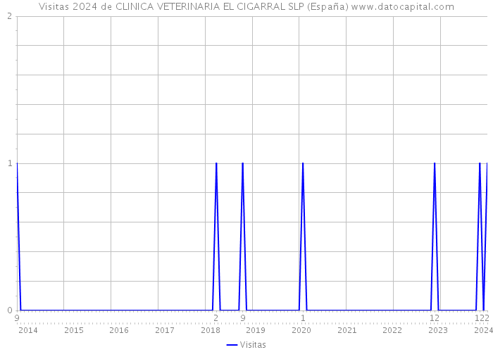 Visitas 2024 de CLINICA VETERINARIA EL CIGARRAL SLP (España) 