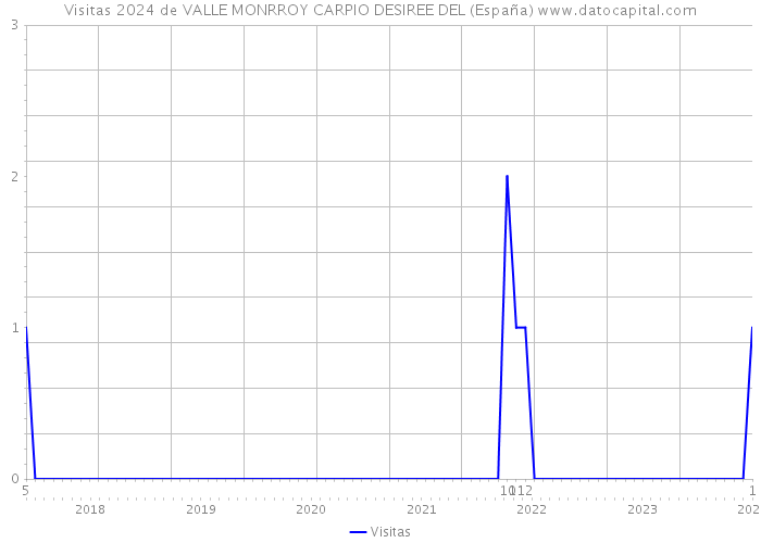 Visitas 2024 de VALLE MONRROY CARPIO DESIREE DEL (España) 
