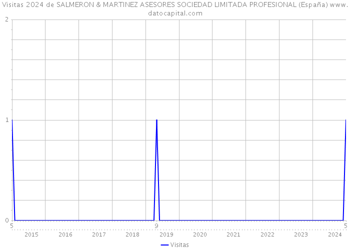 Visitas 2024 de SALMERON & MARTINEZ ASESORES SOCIEDAD LIMITADA PROFESIONAL (España) 
