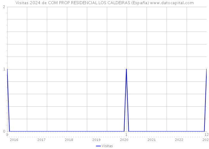 Visitas 2024 de COM PROP RESIDENCIAL LOS CALDEIRAS (España) 
