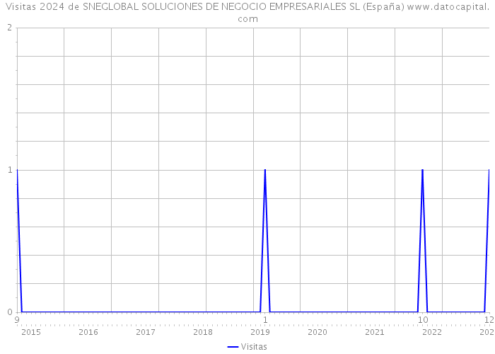 Visitas 2024 de SNEGLOBAL SOLUCIONES DE NEGOCIO EMPRESARIALES SL (España) 