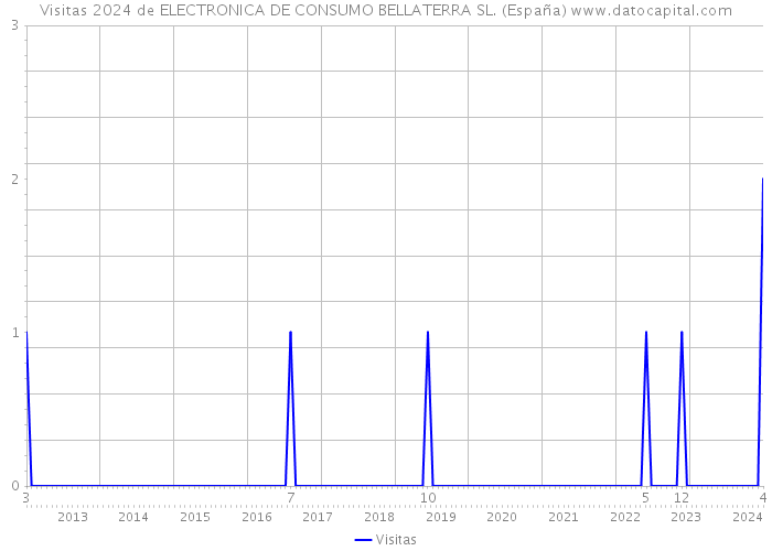 Visitas 2024 de ELECTRONICA DE CONSUMO BELLATERRA SL. (España) 