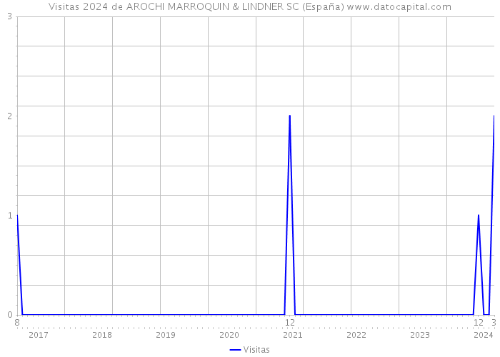 Visitas 2024 de AROCHI MARROQUIN & LINDNER SC (España) 