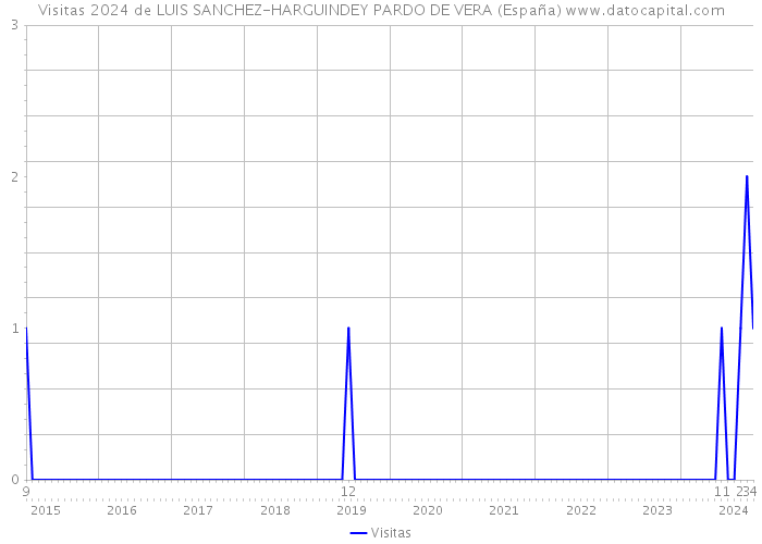 Visitas 2024 de LUIS SANCHEZ-HARGUINDEY PARDO DE VERA (España) 