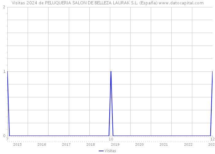 Visitas 2024 de PELUQUERIA SALON DE BELLEZA LAURAK S.L. (España) 