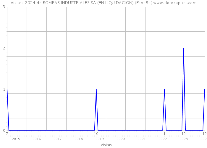Visitas 2024 de BOMBAS INDUSTRIALES SA (EN LIQUIDACION) (España) 